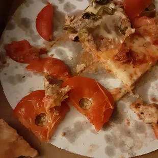 Pizza was disgusting,  we wanted fresh tomatoes on top and looks like they put all there scraps on the pizza. Wtf