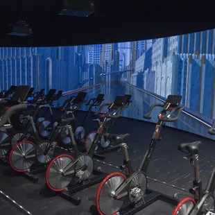 THE RIDE - cycle room.