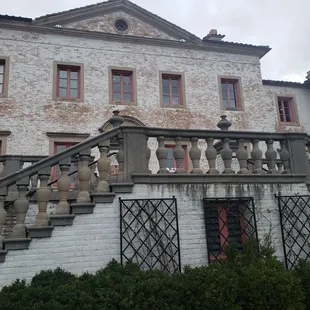 Outside looking up to terrace