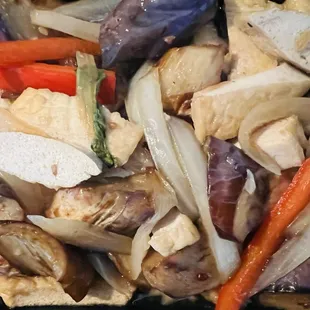 Spicy Eggplants with Tofu