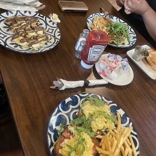 Avacado BLT, Bananna &amp; Nutella Crepe, Omelette.