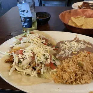 Tacos ala plancha chicken $10. Excellente!