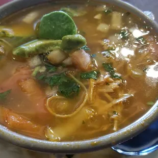 Chicken soup with rice