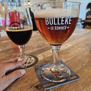 Look at those glasses... truly enjoying our beer.