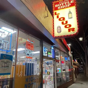 the front of the store