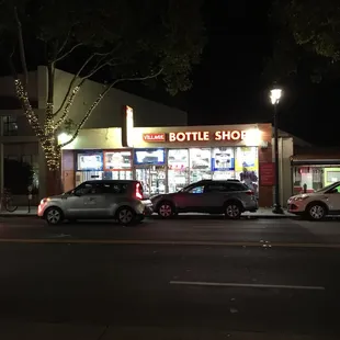 cars parked on the side of the road