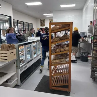 Service area with bread running out!