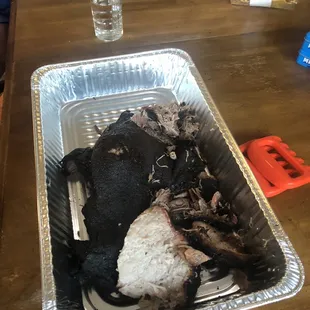 Couldn't even get if off the smoker in one piece. Smoked for 14 hours at 220.