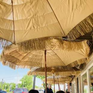 One of the sections for outside seating