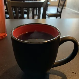 Nice hot coffee