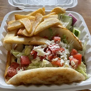 Gyro 1. Traditional Gyro Platter
