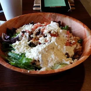 Big,  delicious,  bountiful and yummy Village House  Salad