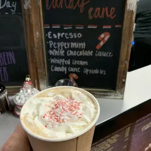 Candy cane expresso