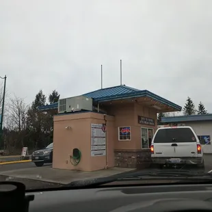 a view from inside a car