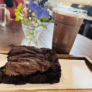 Brownie and mocha; double chocolate kind of day.