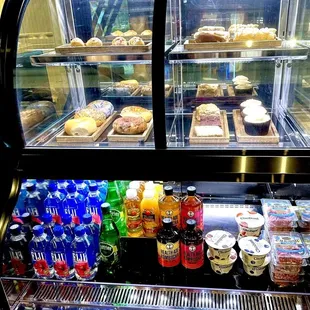 Baked goods and grab and go items.