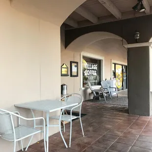 outside seating area