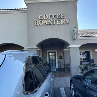 Outside the roastery