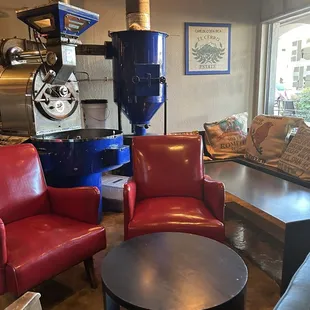 Seating area and roastery