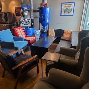 interior, sushi and sashimi