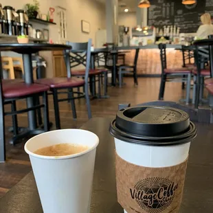 Cortado + Chai latte