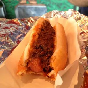 Mouth Watering Greek Coney Dogs