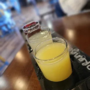 Mimosa Flight pear, plum, cranberry and orange