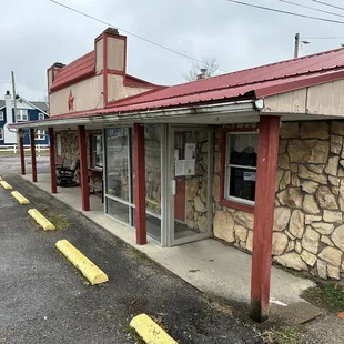 the outside of the building