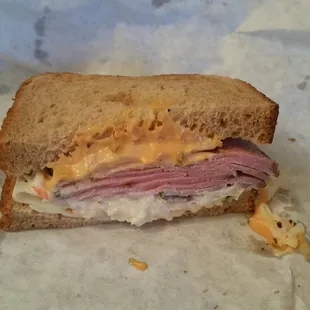 Roasted beef with cole slaw