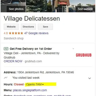 the location of the restaurant