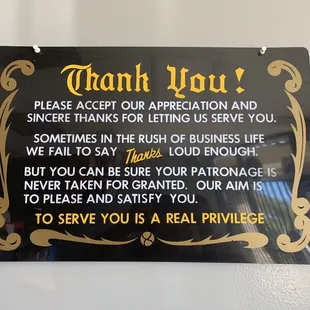 Such a nice sign.