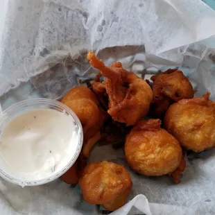 Breaded mushrooms.  THE BOMB!