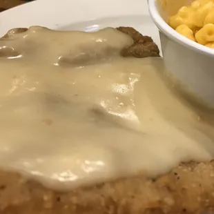 Country friend steak.