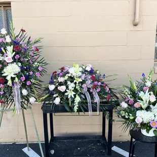 Standing spray ,Casket, slumber room bouquet!