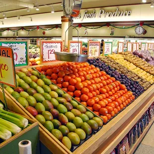 a variety of fruits and vegetables