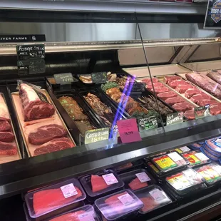 a display of meat