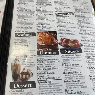 Inside menu
