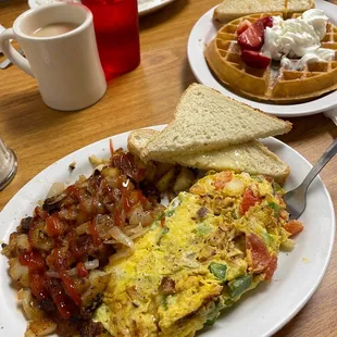 South Western Chicken Omelette