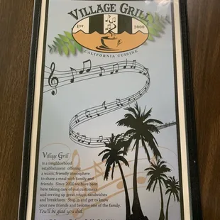 The Well-Designed Menu says it ALL!!!