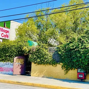 Parking lot entrance