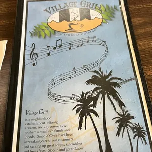 Menu has a lot to offer