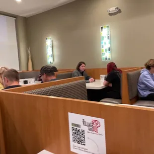 Lots of booths and fast service