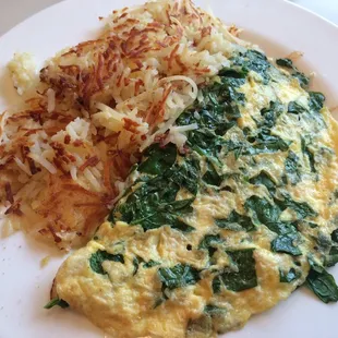 Spinach &amp; Feta Omelette