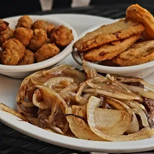Lunch special: hamburger steak, $6.95