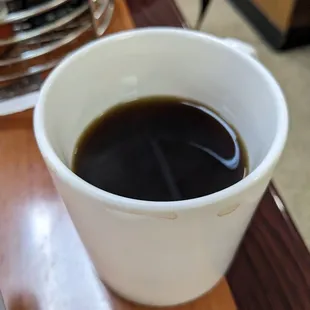Freshly brewed Coffee.
