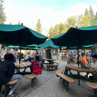 Seating Area - covered and a great place to enjoy your meal.