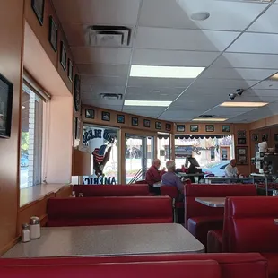 View from a booth