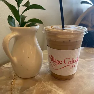 Iced dirty chai latte