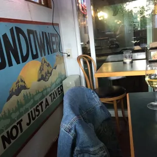 Sundowning and wining...