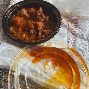 Too greasy Vindaloo